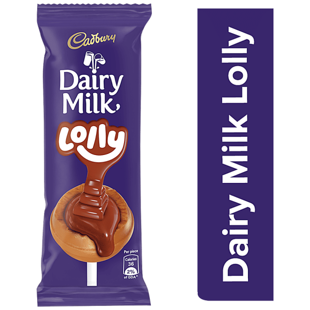 Cadbury Dairy Milk Dairy Milk Lolly Chocolate - Delectable, Soft & Chewy, 8 g