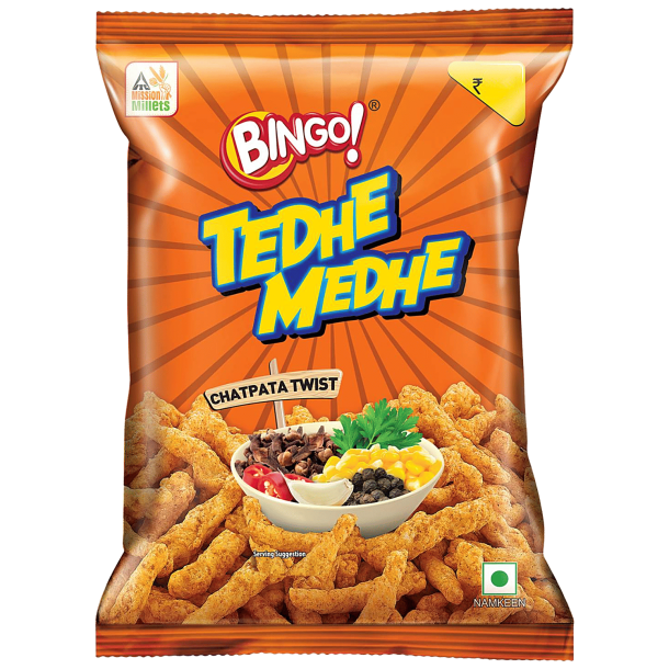 Bingo! Tedhe Medhe Chatpata Twist, 38 g