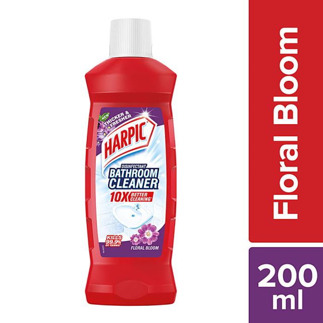 Harpic Bathroom Disinfectant Cleaner - Floral, 200 ml