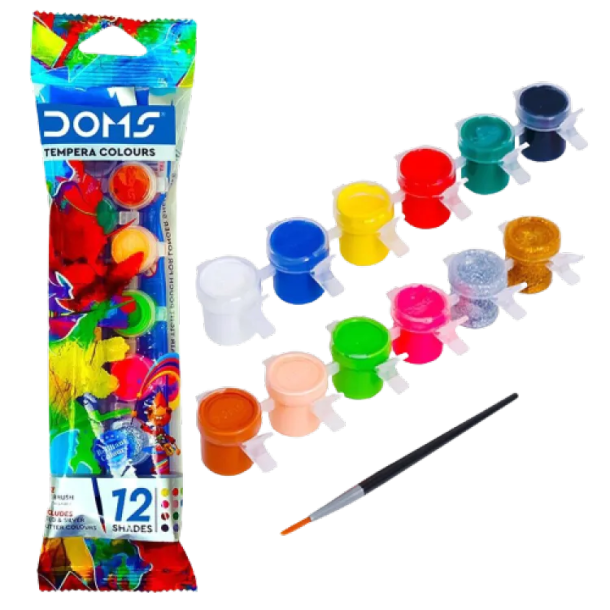 DOMS Water Color 12 Shades (With Brush)