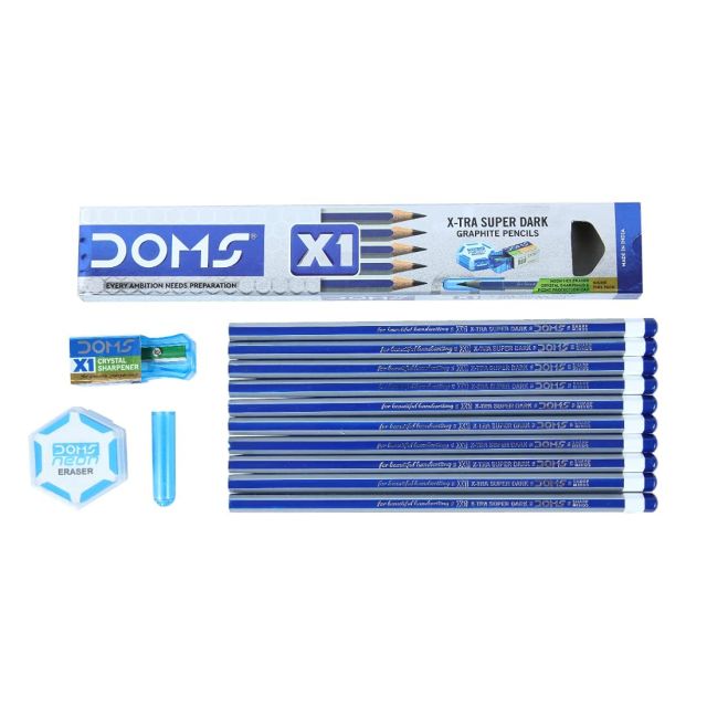 Doms X1 Super Dark Round Pencils
