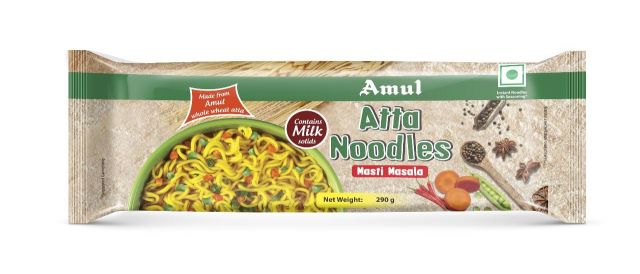 Amul Atta Noodles Masti Masala, Whole Wheat Atta 290g