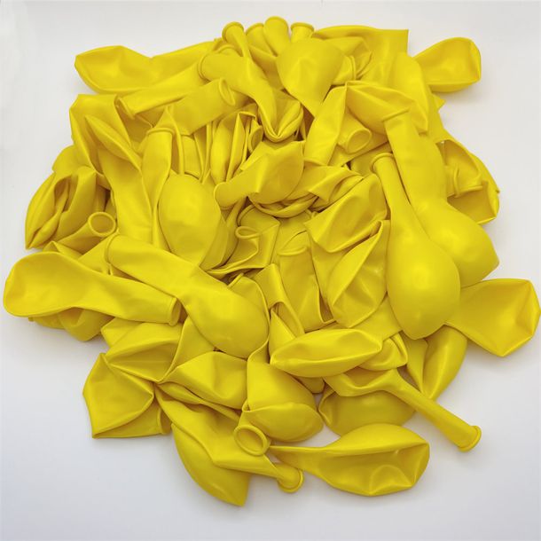Latex Balloon Set Pearlized Yellow Birthday Wedding Party Decoration 50PCS
