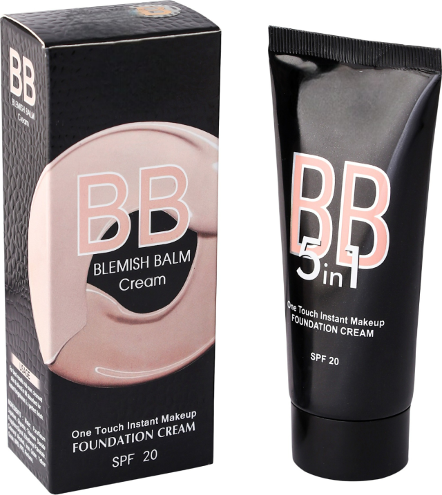 One touch instant makeup Blemish Balm Cream Black Foundation (Beige, 60 ml)
