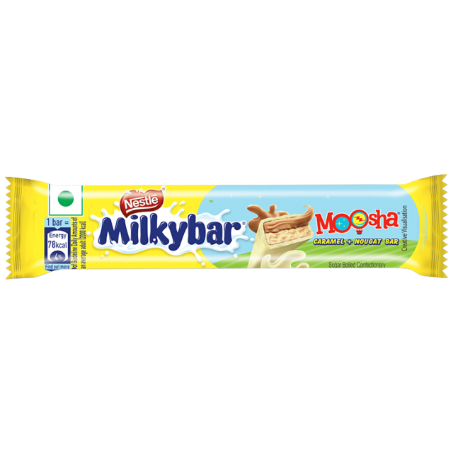 Nestle Caramel & Nougat Milkybar Moosha, 38 g