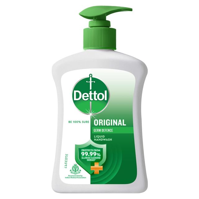 Dettol Original Liquid Handwash Pump Dispenser 210ml