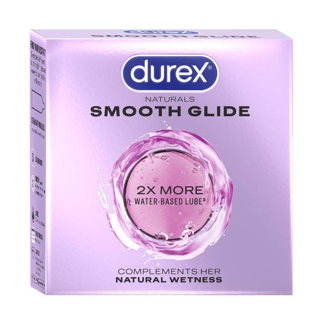 Durex Naturals Smooth Glide - 3 Condoms