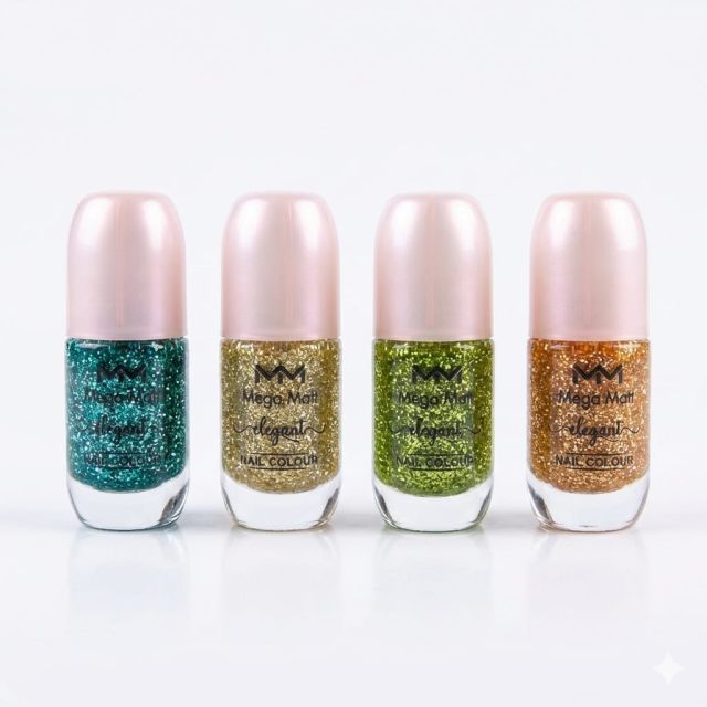 MM Mega Matt Elegant Glitter Nail Paint Colour S-3